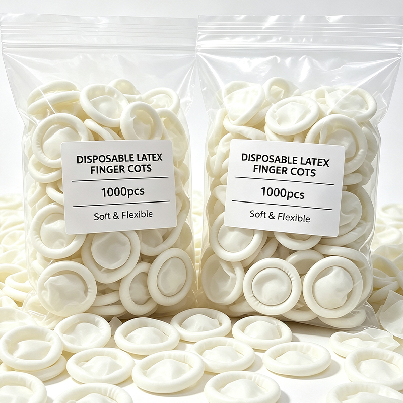 Latex Disposable Glove - 100-1000 unidades de Luvas Descartáveis Brancas