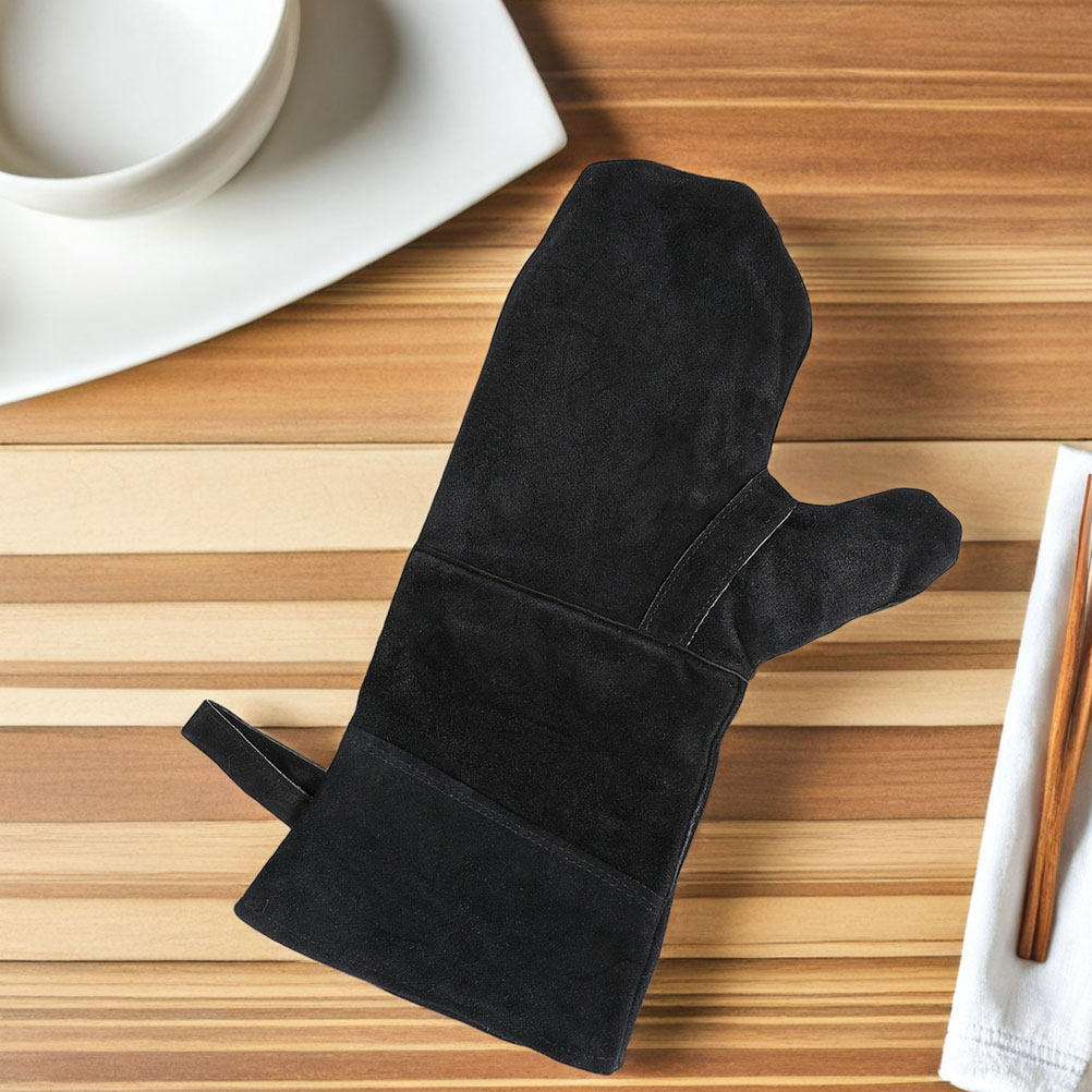 Heat Resistant Glove - Luvas de forno pretas resistentes ao