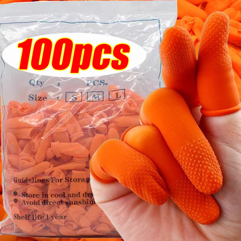 Rubber Glove Cleaning - S/m/l descartável capa de dedo anti-estática