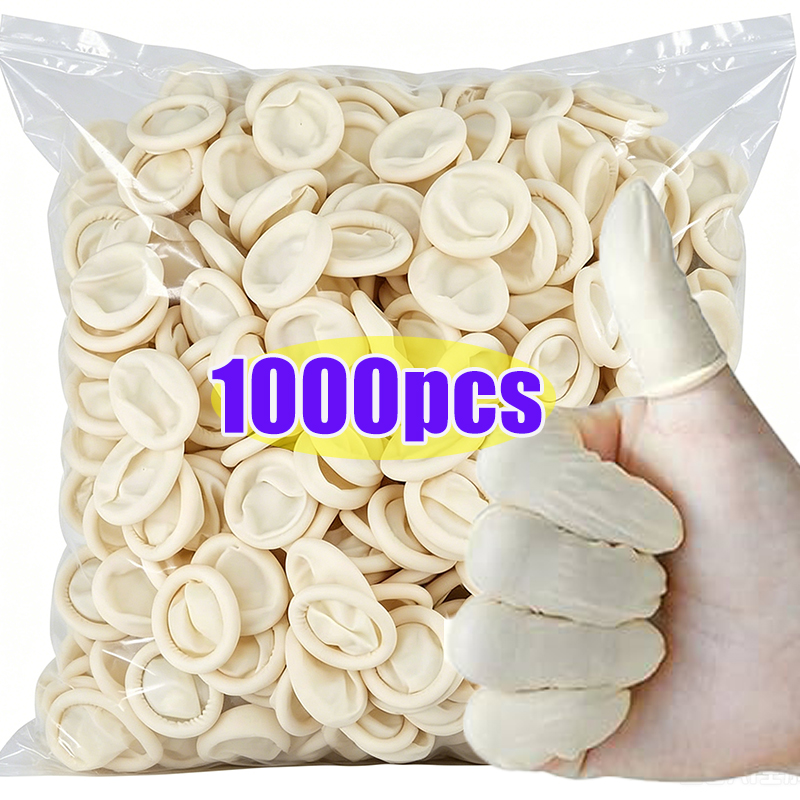 Latex Disposable Glove - 1000unidades de Protetores de Dedo Descartáveis