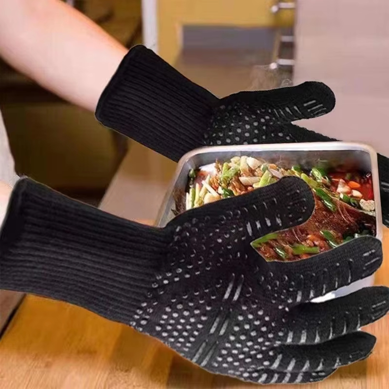 Oven Mitt Silicone - 1 par luvas de forno luvas