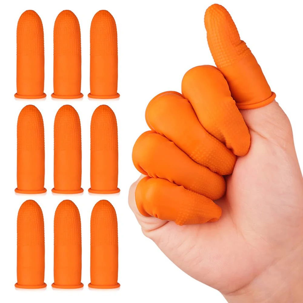 S/m/l descartável capa de dedo - Rubber Glove Cleaning avaliação e preço
