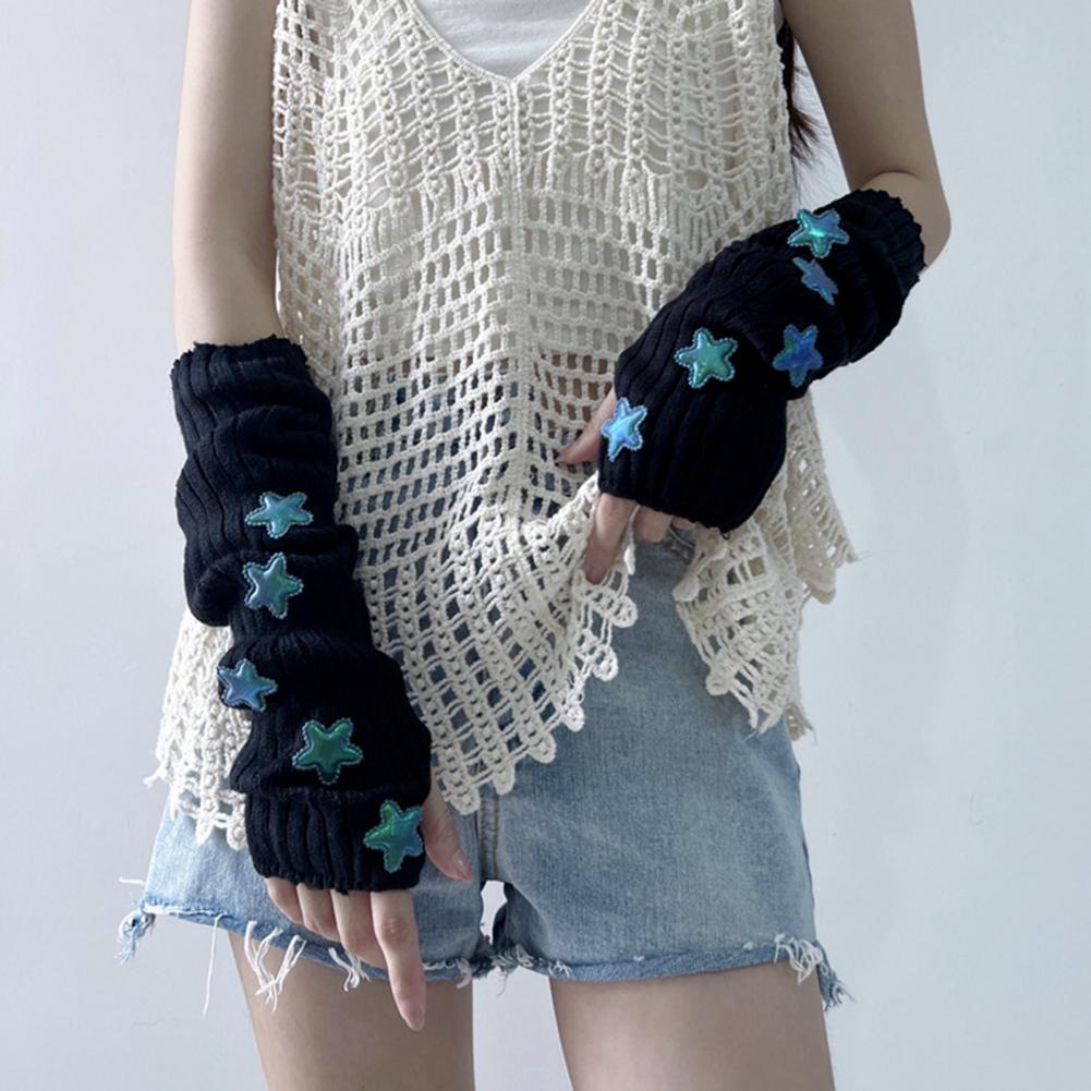 Luvas Femininas de Inverno e O - Fingerless Glove Knit avaliação e preço