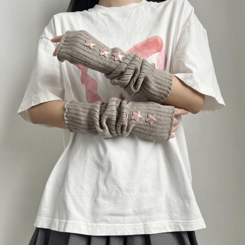 Luvas Femininas de Inverno e O - Fingerless Glove Knit avaliação e preço
