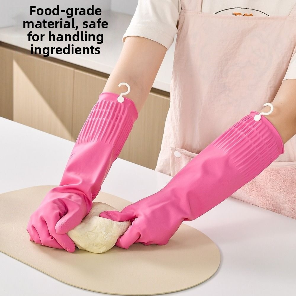 Novas Luvas de Limpeza Rosa, G - Rubber Glove Cleaning avaliação e preço